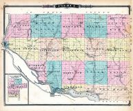 Pierce County Map, Ellsworth, Wisconsin State Atlas 1878